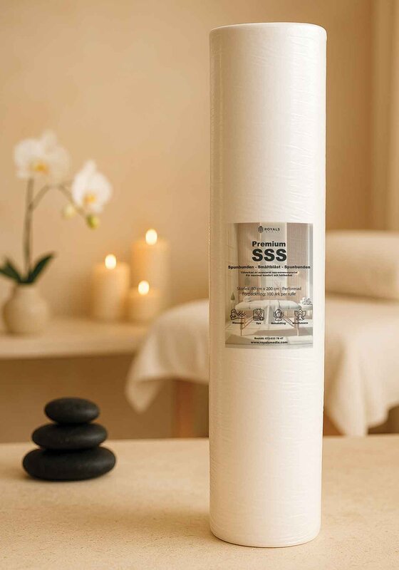 Massagepapper Premium SSS - 80cm x 200cm Perfiorerad Rulle